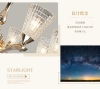Mulin Sen's spring new product: California Starlight Zinc Alloy Glass Nordic Minimalist Double-head Wall Lamp details Picture